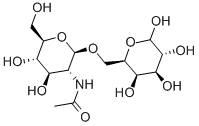 6-O-(2-ACETAMIDO-2-DEOXY-B-D-GLUCO-PYRAN OSYL)-D- Struktur