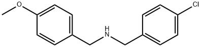 [(4-chlorophenyl)methyl][(4-methoxyphenyl)methyl]amine Struktur