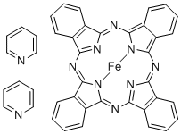 IRON(II) PHTHALOCYANINE BIS(PYRIDINE) Struktur