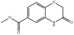 METHYL 3,4-DIHYDRO-3-OXO-2H-BENZO[B][1,4]OXAZINE-6-CARBOXYLATE Struktur