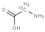 甘氨酸-2-13C, 20220-62-6, 結(jié)構(gòu)式