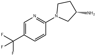 (S)-1-(4-TRIFLUOROMETHYLPYRIDIN-2-YL)-3-AMINOPYRROLIDINE Struktur