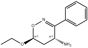 4H-1,2-Oxazin-4-amine,6-ethoxy-5,6-dihydro-3-phenyl-,trans-(9CI) Struktur