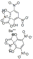 barium bis(2,4,6-trinitroresorcinolate) Struktur