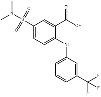 Anthranilic  acid,  5-(dimethylsulfamoyl)-N-(-alpha-,-alpha-,-alpha--trifluoro-m-tolyl)-  (7CI,8CI) Struktur