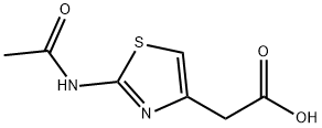 (2-Acetylamino-thiazol-4-yl)-acetic acid Struktur