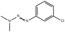 1-(3-Chlorophenyl)-3,3-dimethyltriazene Struktur