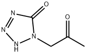 5H-Tetrazol-5-one, 1,2-dihydro-1-(2-oxopropyl)- (9CI) Struktur