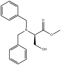 N N-DIBENZYL-D-SERINE METHYL ESTER& Struktur