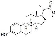 (20S)-3-Hydroxy-19-norpregna-1,3,5(10)-triene-20-carboxylic acid methyl ester Struktur