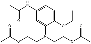 2,2'-[(5-acetamido-2-ethoxyphenyl)imino]diethyl diacetate  Struktur