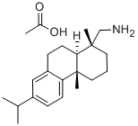 DEHYDROABIETYLAMINE ACETATE Struktur