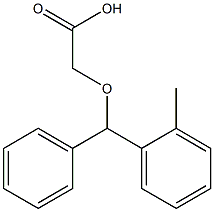 (PHENYL-O-TOLYL-METHOXY)-ACETIC ACID Struktur