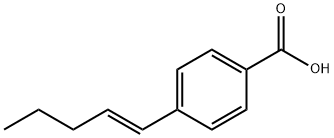 4-PENT-1-ENYL-BENZOIC ACID
 Struktur