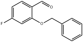 2-(benzyloxy)-4-fluorobenzaldehyde Struktur