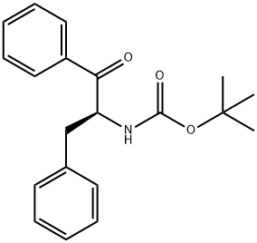 (S)-2-(BOC-AMINO)-1,3-DIPHENYL-1-PROPANONE Struktur