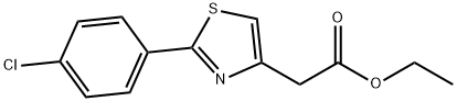 2-(4-chlorophenyl)-4-thiazoleacetic acid ethyl ester Struktur