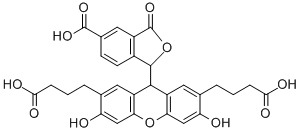 2' 7'-BIS(3-CARBOXYPROPYL)-5(6)-CARBOXY- Struktur