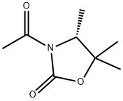 2-Oxazolidinone, 3-acetyl-4,5,5-trimethyl-, (R)- (9CI) Struktur