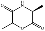 2,5-Morpholinedione,3,6-dimethyl-,(3S)-(9CI) Struktur