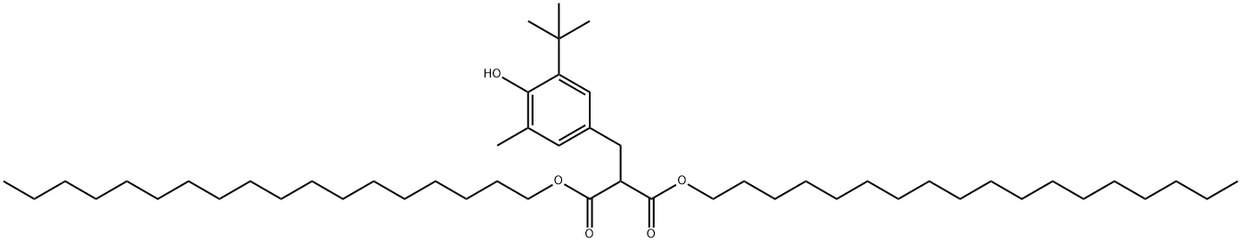 DIOCTADECYL3-METHYL-4-HYDROXY-5-TERT-BUTYL-BENZYLMALONATE Struktur