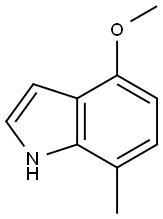 4-METHOXY-7-METHYLINDOLE Struktur