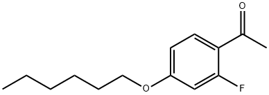 2'-FLUORO-4'-HEXYLOXYACETOPHENONE Struktur