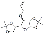 (3R,4S)-3-[(4R)-2,2-dimethyl-1,3-dioxolan-4-yl]-7,7-dimethyl-4-prop-2-enoxy-2,6,8-trioxabicyclo[3.3.0]octane Struktur