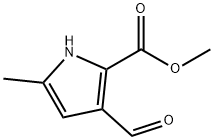 1H-Pyrrole-2-carboxylicacid,3-formyl-5-methyl-,methylester(9CI) Struktur