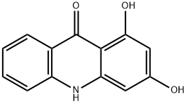 1,3-Dihydroxyacridin-9(10H)-one Struktur