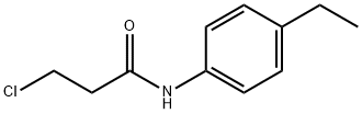 3-chloro-N-(4-ethylphenyl)propanamide Struktur