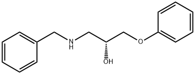 (R)-(+)-1-BENZYLAMINO-3-PHENOXY-2-PROPANOL Struktur