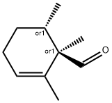 2-Cyclohexene-1-carboxaldehyde, 1,2,6-trimethyl-, trans- (9CI) Struktur