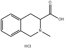 2-METHYL-1,2,3,4-TETRAHYDRO-ISOQUINOLINE-3-CARBOXYLIC ACID HYDROCHLORIDE Struktur