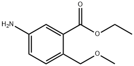 Benzoic acid, 5-amino-2-(methoxymethyl)-, ethyl ester (9CI) Struktur