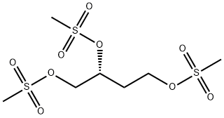 (R)-1,2,4-BUTANETRIOL TRIMESYLATE Struktur