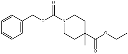 N-Cbz-4-Methylisonipecotic acid ethyl ester Struktur