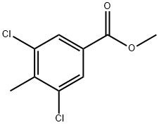 Benzoic acid, 3,5-dichloro-4-Methyl-, Methyl ester Struktur