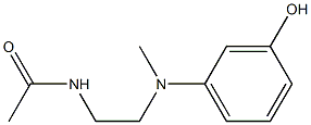 N-(2-{[(3-hydroxyphenyl)methyl]amino}ethyl)acetamide Struktur