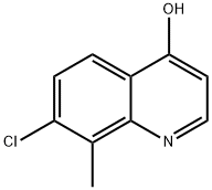 7-CHLORO-4-HYDROXY-8-METHYLQUINOLINE Struktur