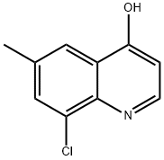 8-CHLORO-4-HYDROXY-6-METHYLQUINOLINE Struktur