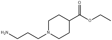 Ethyl 1-(3-aminopropyl)-4-piperidinecarboxylate Struktur