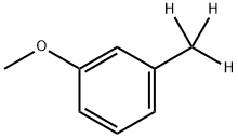 3-METHOXYTOLUENE-A,A,A-D3 Struktur