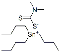 N,N-Dimethyldithiocarbamic acid tributyltin(IV) salt Struktur