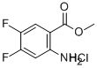 METHYL 2-AMINO-4,5-DIFLUOROBENZOATE HYDROCHLORIDE Struktur