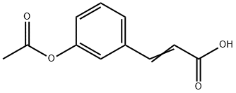 3-ACETOXYCINNAMIC ACID Struktur