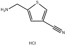 5-AMINOMETHYL-THIOPHENE-3-CARBONITRILE Struktur