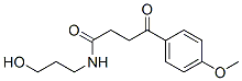 3-(p-Anisoyl)-N-(3-hydroxypropyl)propionamide Struktur