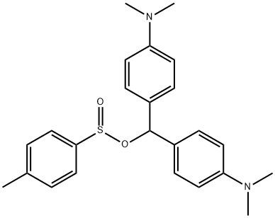 bis[p-(dimethylamino)phenyl]methyl p-toluenesulphinate Struktur