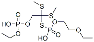 1-[(ethoxy-ethyl-phosphoryl)sulfanylmethylsulfanylmethylsulfanyl-ethyl -phosphoryl]oxyethane Struktur